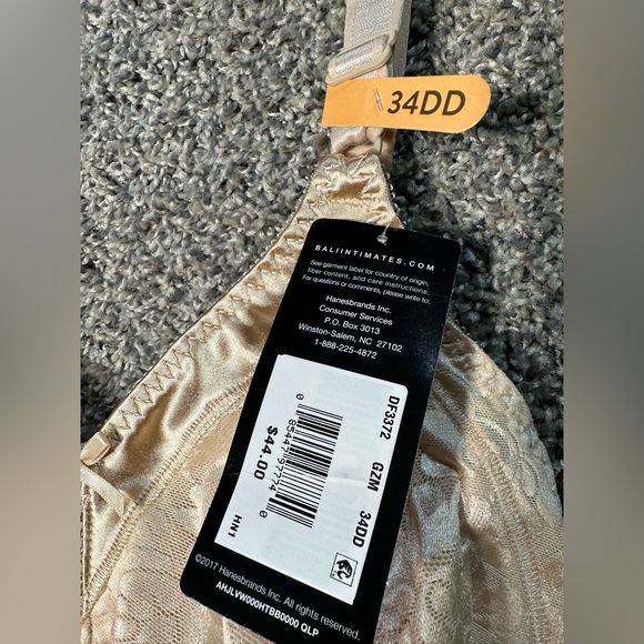 NWT Bali Double Support Wireless Bra Size 34DD - Picture 7 of 9